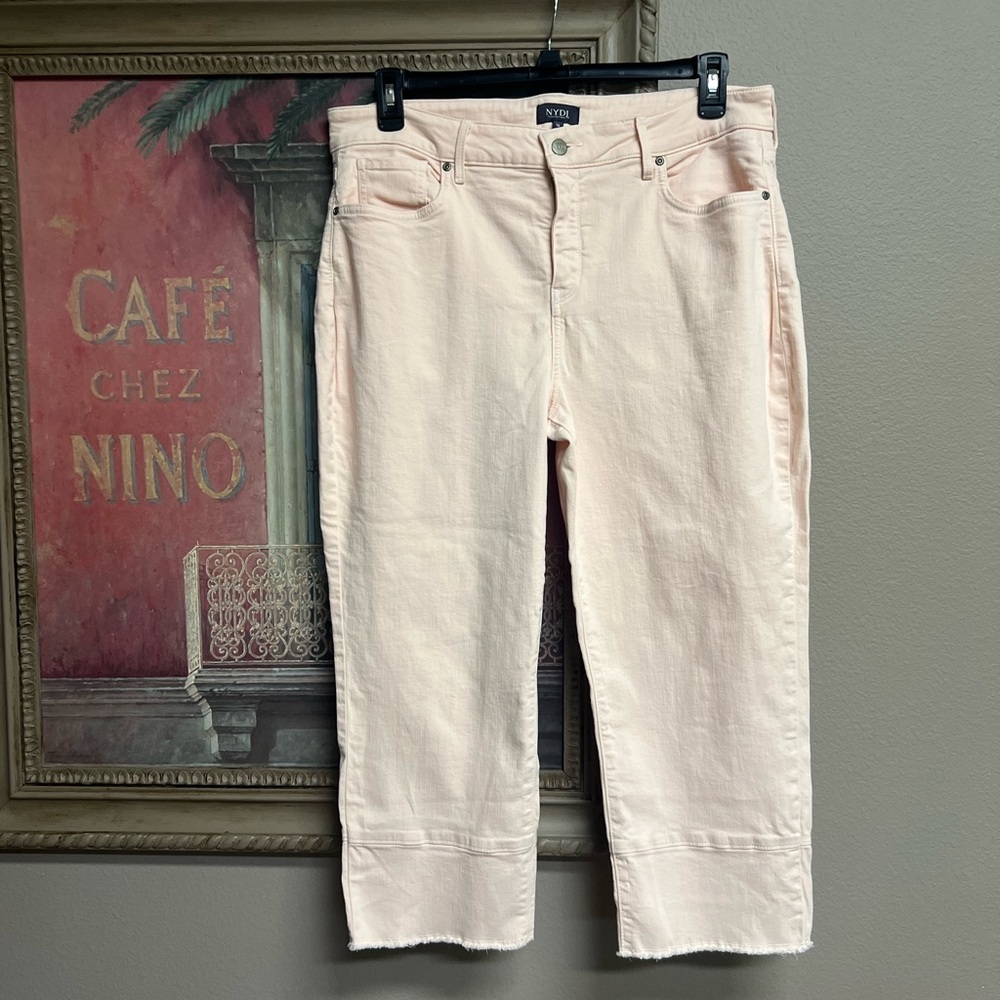 NYDJ Women's Pale Pink Cropped Jeans